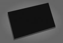 TEXTURA DA COLUNA DA MESA: Preto fosco e Cinza